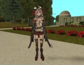 Sakamata Chloe with hood and no hood (Hololive)